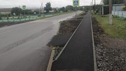Власти начали ремонт пешеходного тротуара в Волоконовском селе Чапельное 