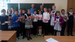 19 погромских школьников пополнили ряды российской «Юнармии»