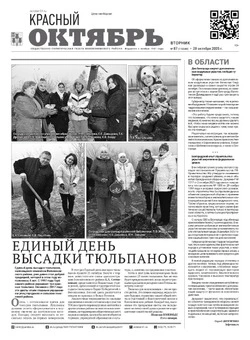 Газета Красный Октябрь №87 от 28 октября 2025 года