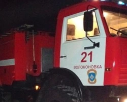 Пожарные ликвидировали возгорание в посёлке Волоконовка