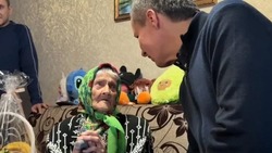 Вячеслав Гладков поздравил с 102-летием труженицу тыла из Новой Таволжанки
