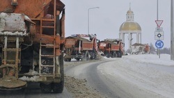 Вячеслав Гладков сообщил о приобретении более 90 тыс. тонн пескосоляной смеси против гололедицы 