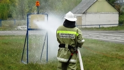 Соревнования между пожарниками-волонтёрами прошли в Белгородской области