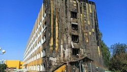 Фасад здания загорелся в Волоконовской ЦРБ