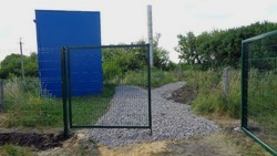 Белоблводоканал установил заборы на станции водоподготовки в селе Ветчининово Волоконовского района 