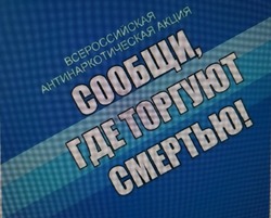 Общероссийская акция «Сообщи, где торгуют смертью» стартовала в Волоконовском районе